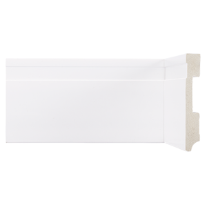 Rodapé Poliestireno Branco Frisado 10cm PIX