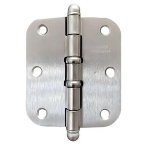 Dobradiça 3 1/2″ x 2 5/16″ Cromado Fosco – Linha Leve – União Mundial