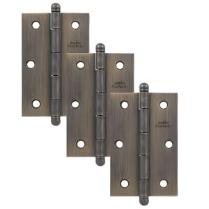 Dobradiça 3 1/2″ x 2 5/16″ Ouro Velho – Linha Leve – União Mundial