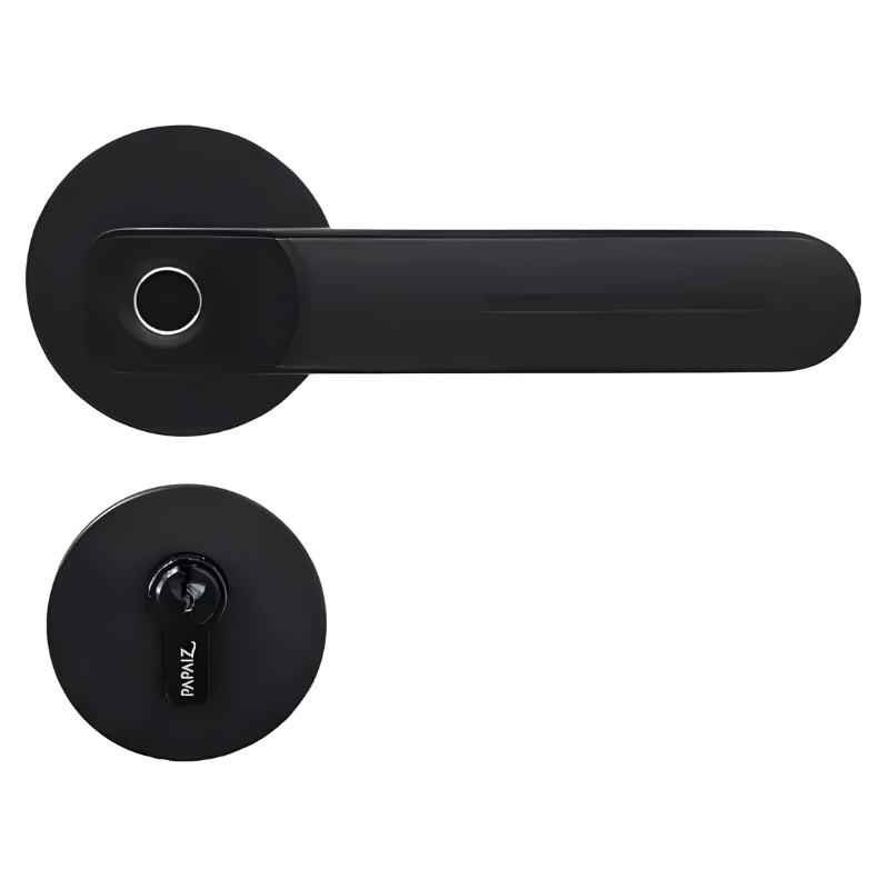 Fechadura-Digital-Biometrica-Embutir-Smart-Lock-SL135-Preto--FingerPrint----Papaiz