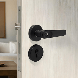 Fechadura Digital Biométrica Embutir Smart Lock SL135 Preto (FingerPrint) - Papaiz