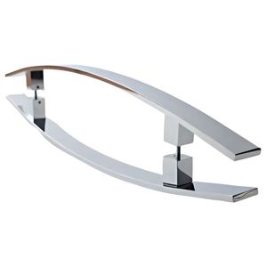 Puxador para Portas Duplo Curvo – Aço Inox – Cardoso