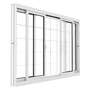 Janela de Aço Branco Vitrô 4 Folhas - Linha Inove - Brasil Esquadrias