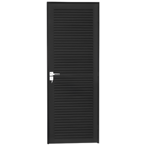 Porta de Alumínio Preto Laminada - Linha Premium Black - Brasil Esquadrias