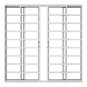 Porta de Alumínio Branco Correr Horizontal 4 Folhas - Linha Premium - Brasil Esquadrias