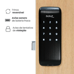 Fechadura-Digital-Sobrepor-Smart-Lock-SL125-Preto---Papaiz