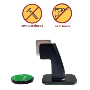 Prendedor Magnético Adesivo Preto Imab