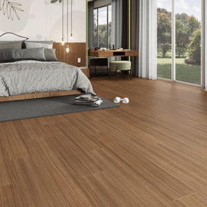 Piso Laminado Clicado Nogueira Claro - Linha Prime - Eucafloor