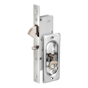 Fechadura com Concha Porta de Correr Cromado 29mm Imab