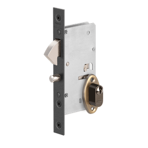 Fechadura Bico Papagaio para Porta de Correr com Cilindro 45mm Imab