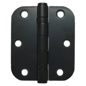 Dobradiça 3″ x 2 1/2″ Preto Canto Redondo – Linha Leve – União Mundial